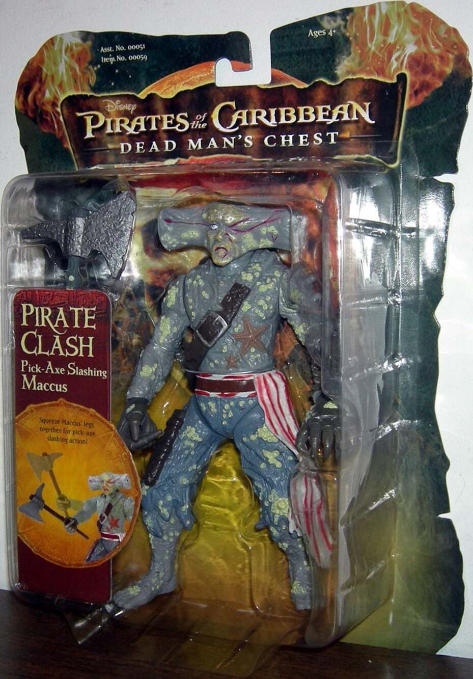 Pirates of the Caribbean Dead Man's Chest Maccus Action Figure - New In Box